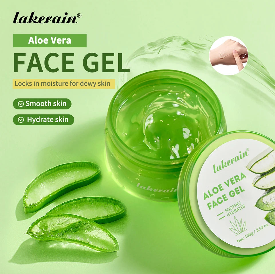 Aloe Vera Gel Lightening Moisturizing Soothing Natural Organic Aloe Vera Gel Reduce Redness Hydrate Exfoliation Skincare