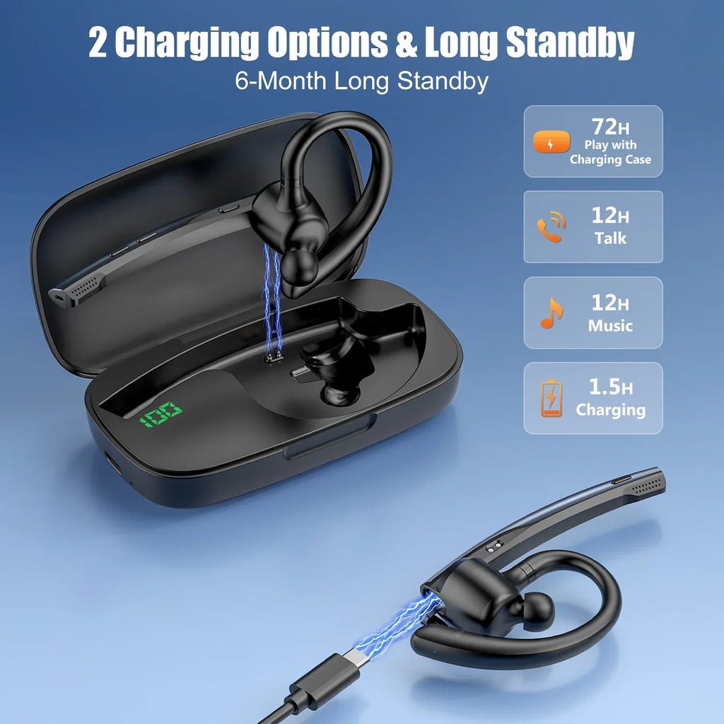 Wireless Office Headset with Noise Cancelling Mic | Tidesmit Tidesmit