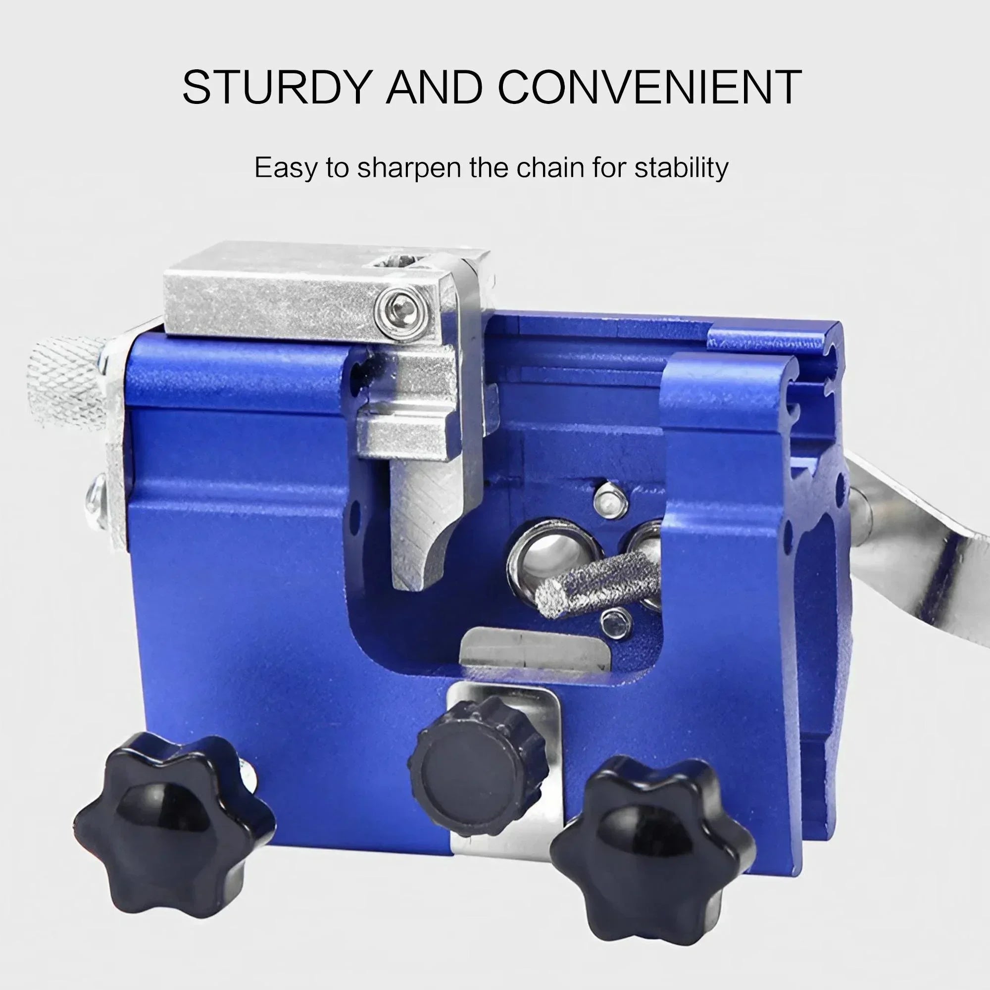 Portable Chainsaw Sharpener Manual Chain Sharpening Kit with Burr Stone Ideal for Lumberjacks and Gardeners