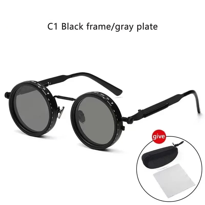 Polarized Smart Glasses with Adjustable Dimming and UV400 Protection Black Tidesmit