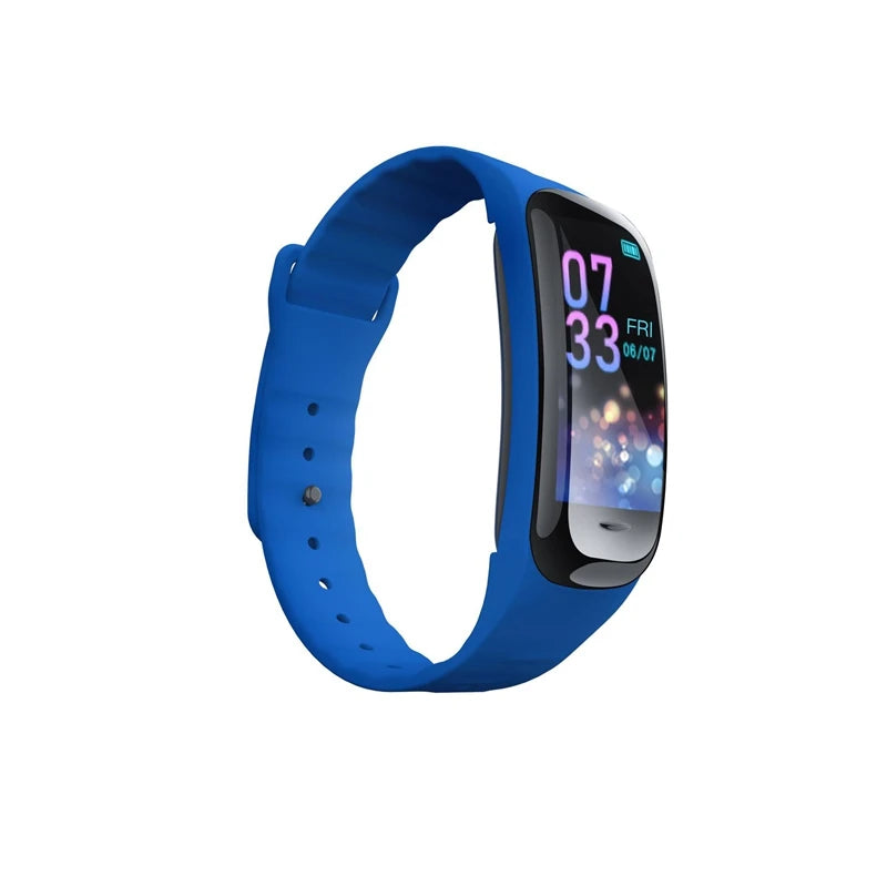 C1 Plus Smart Watch Fitness Tracker Bluetooth Heart Rate Blood Pressure Monitor Step Counting Sports Bracelet for Men Women 2026