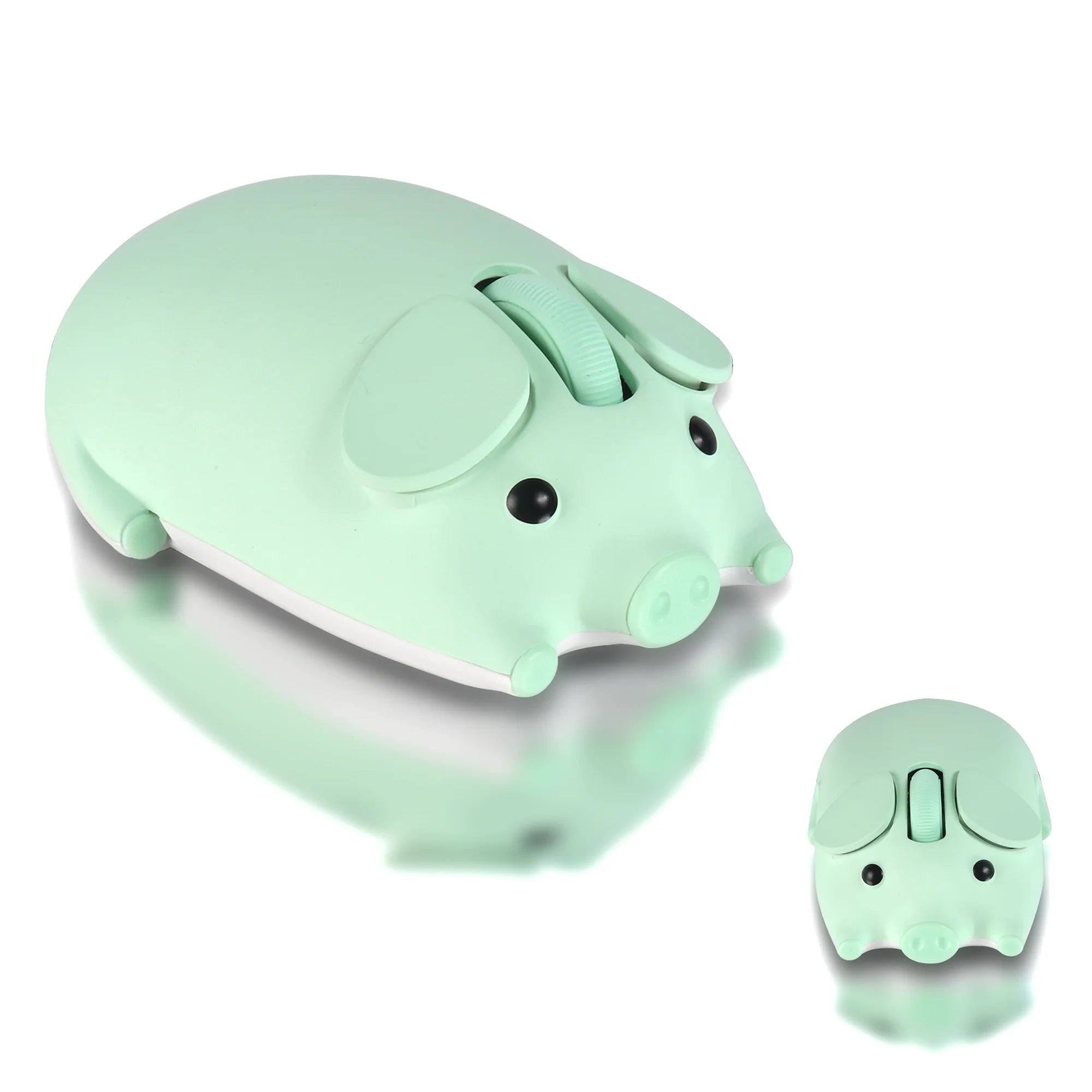 Cute 3D Little Pig Wireless Mouse 2.4G Bluetooth Dual-mode Silent For Women Office Laptop PC