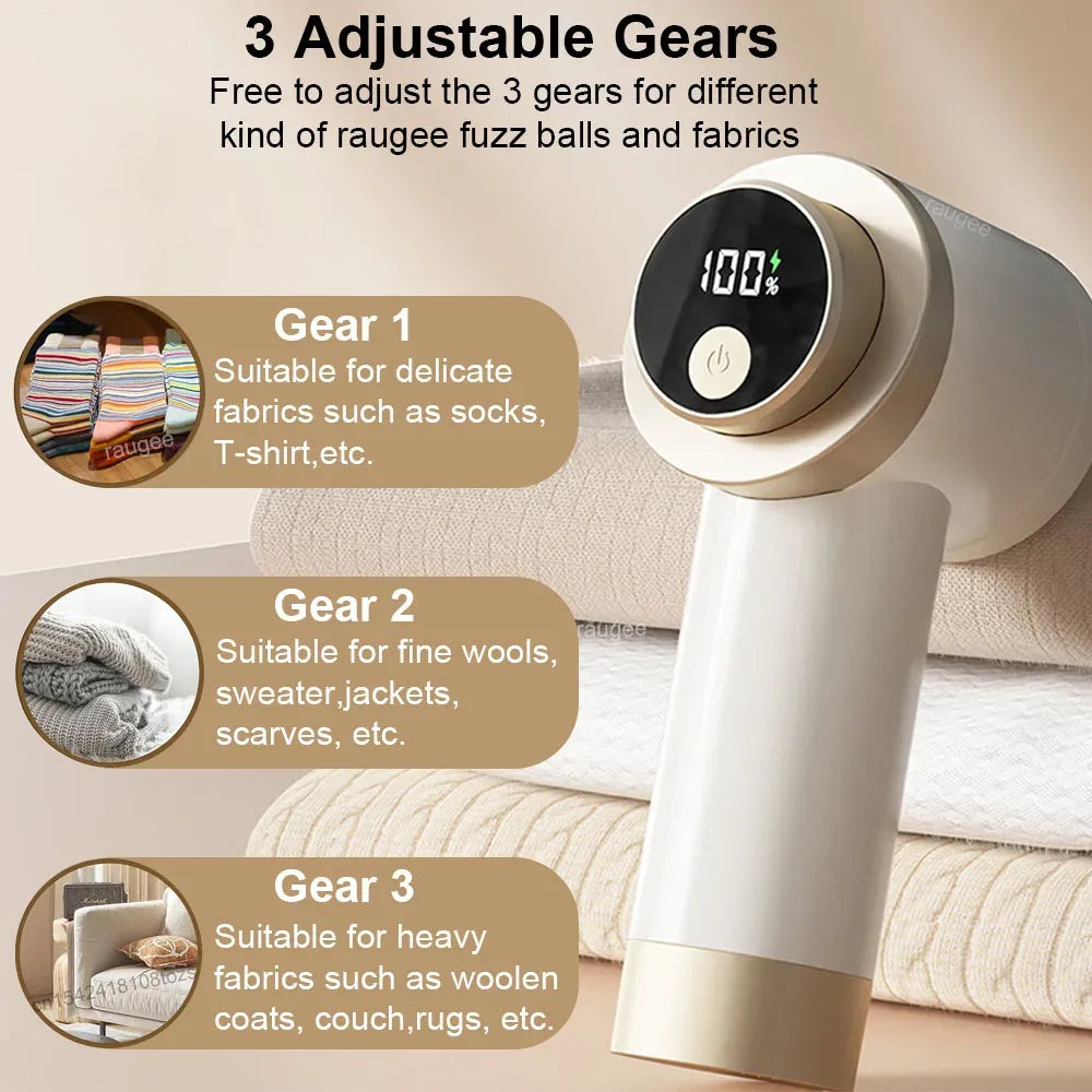 Raugee Rechargeable Lint Shaver and Fabric Trimmer
