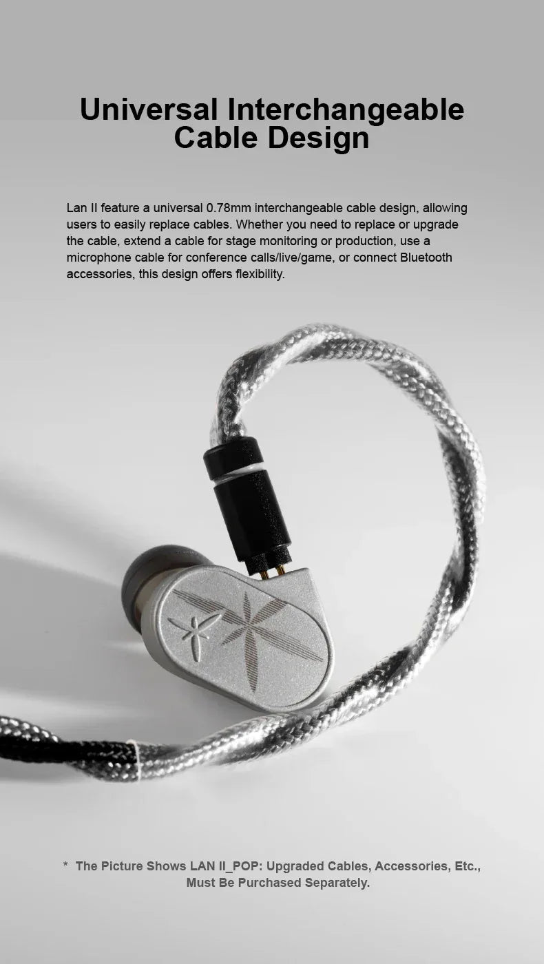Moondrop LAN 2 HiFi In-Ear Monitors | Dual-Magnetic Driver | Tidesmit Tidesmit