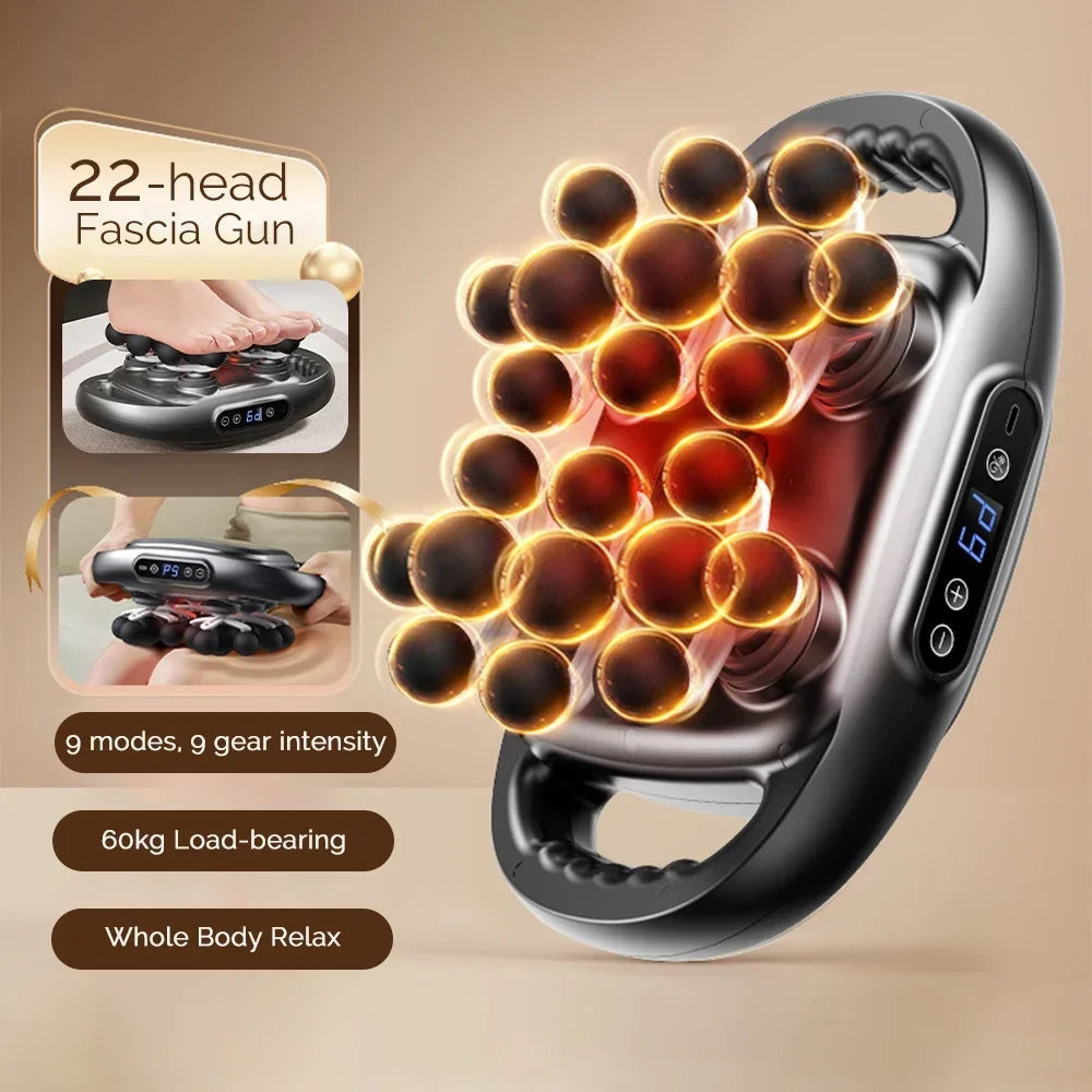 Tidesmit Fascia Gun Deep Tissue Massager – 24 Head Recovery Tool Fascia Gun Tidesmit