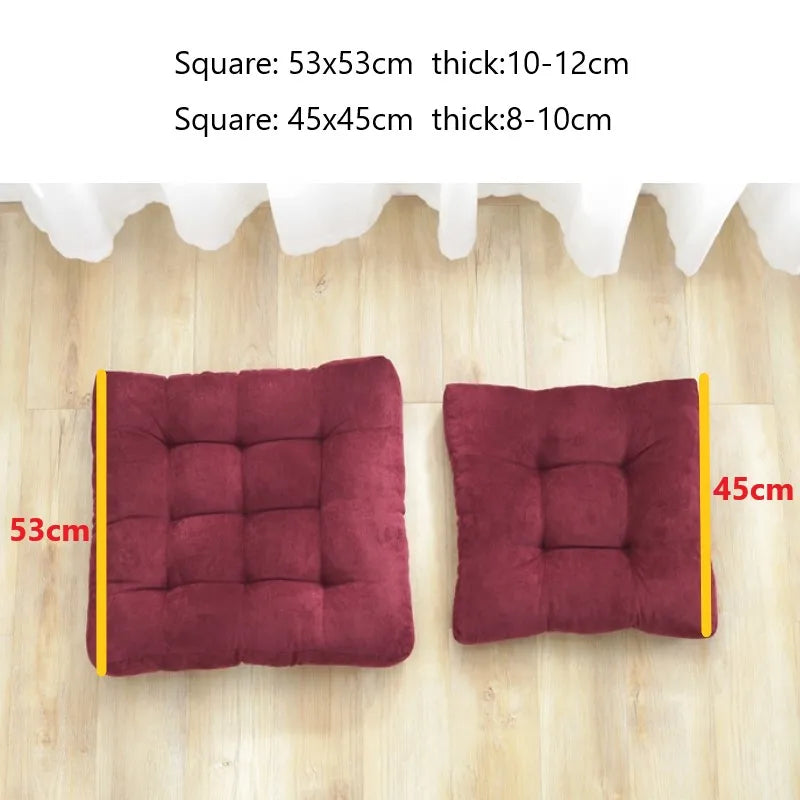 Big Square Corduroy Floor Seat Cushion Chair Cushions Tatami Meditation Yoga Thickened Windows Pad for Adults Seating Pillow