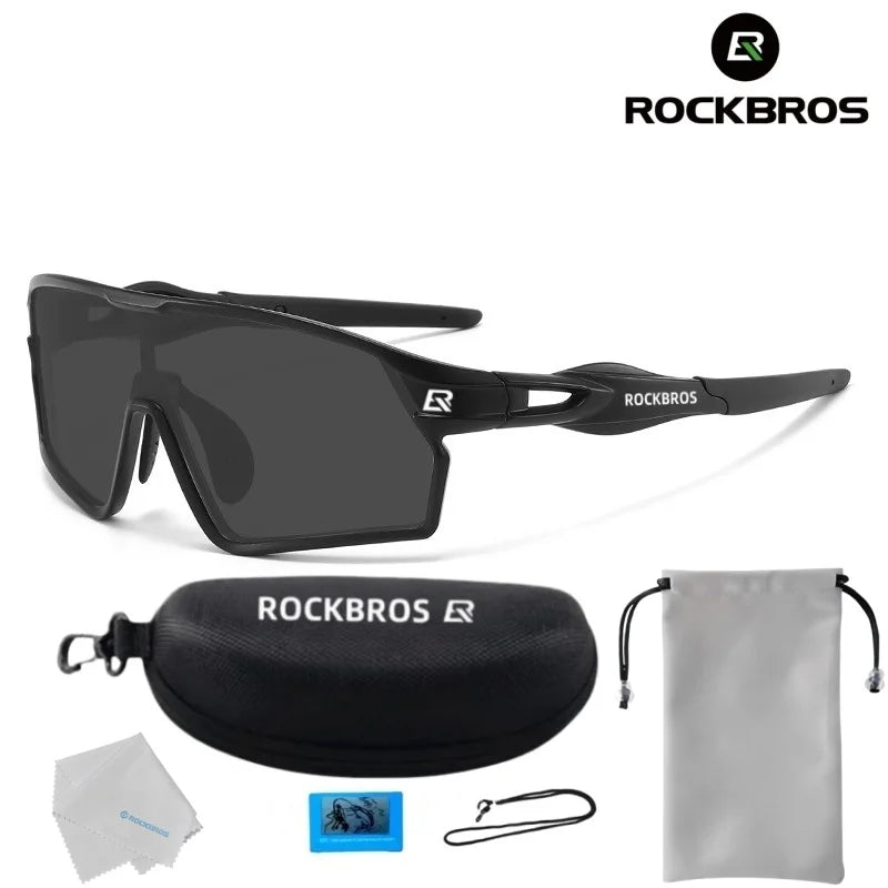 ROCKBROS Fashion Brand Men Women Bicycle Photochromic Eyewear MTB Bike FishingRunning CyclingSports Sunlasses Comfortable Goggle