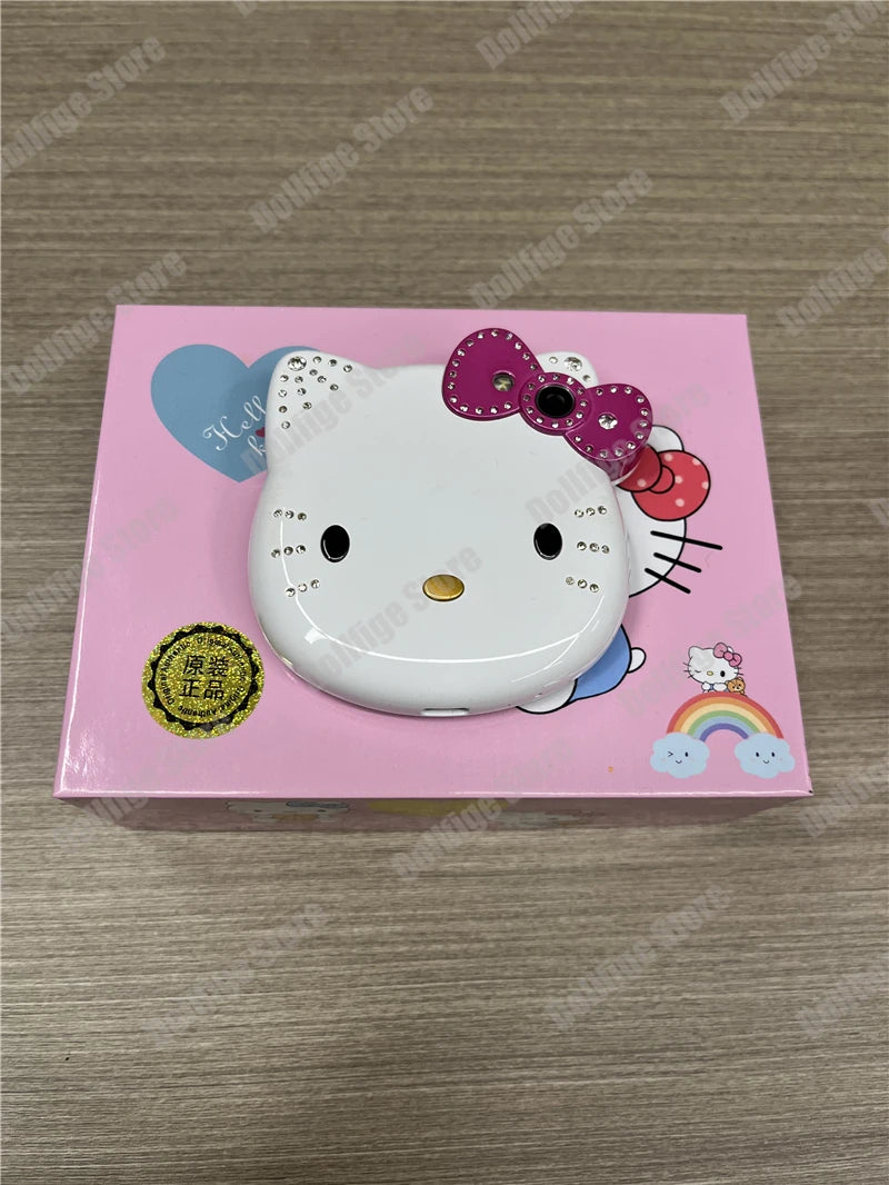2024 Sanrio Hello Kitty Flip Phone Kawaii K688 Cartoon Taiml Cute Mini Phone Birthday Fashion Gift Toys Christmas For Anime Fans
