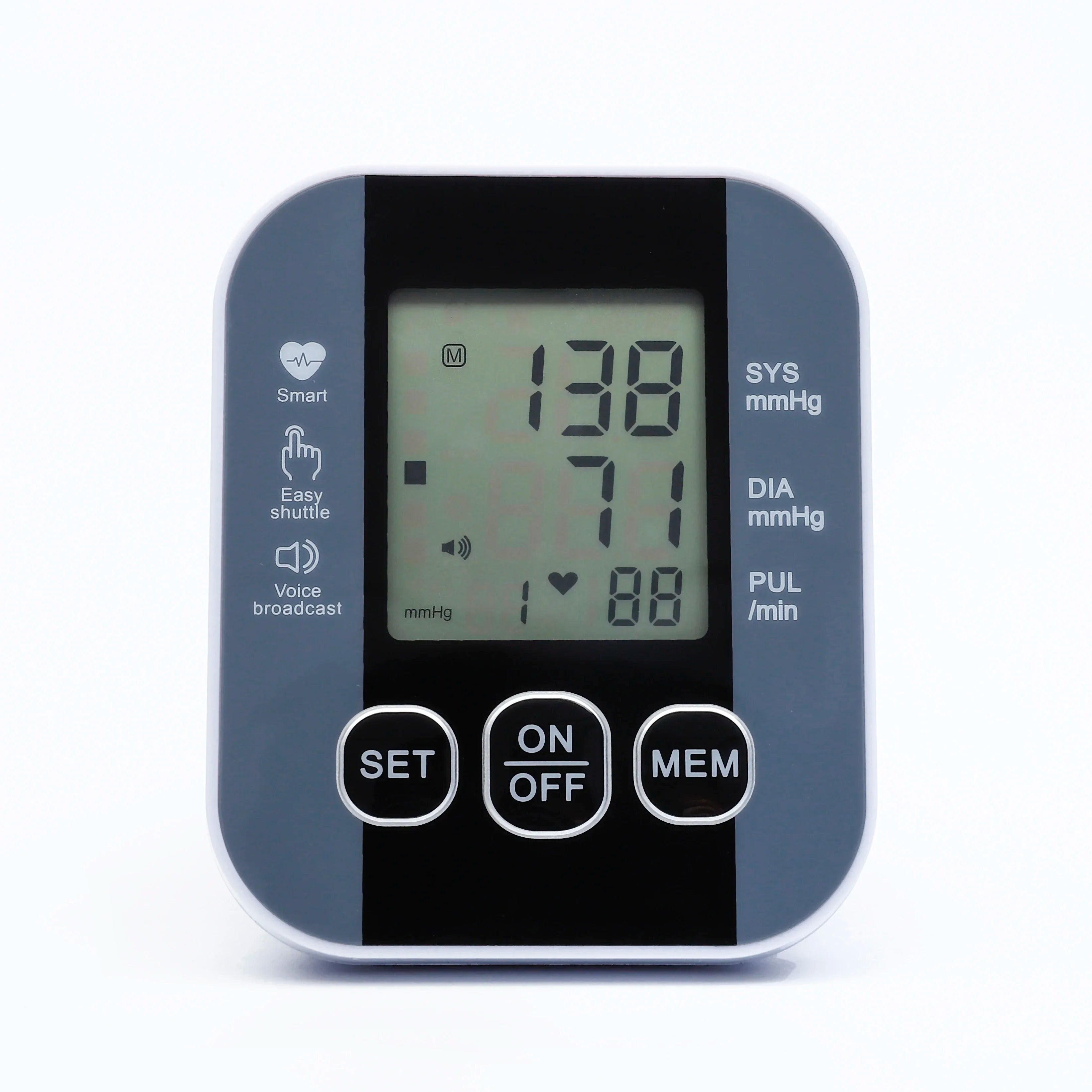 Digital Arm Blood Pressure Meter 32cm Cuff Medical Pressure Tonometer Tensiometer Baumanometer Pulse Sphygmomanometer