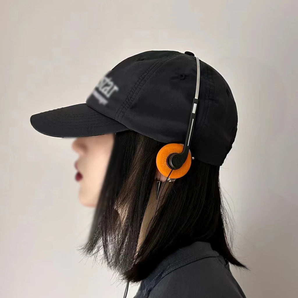 Retro Wired Headphones with Microphone - Lightweight Over-Ear Design Tidesmit