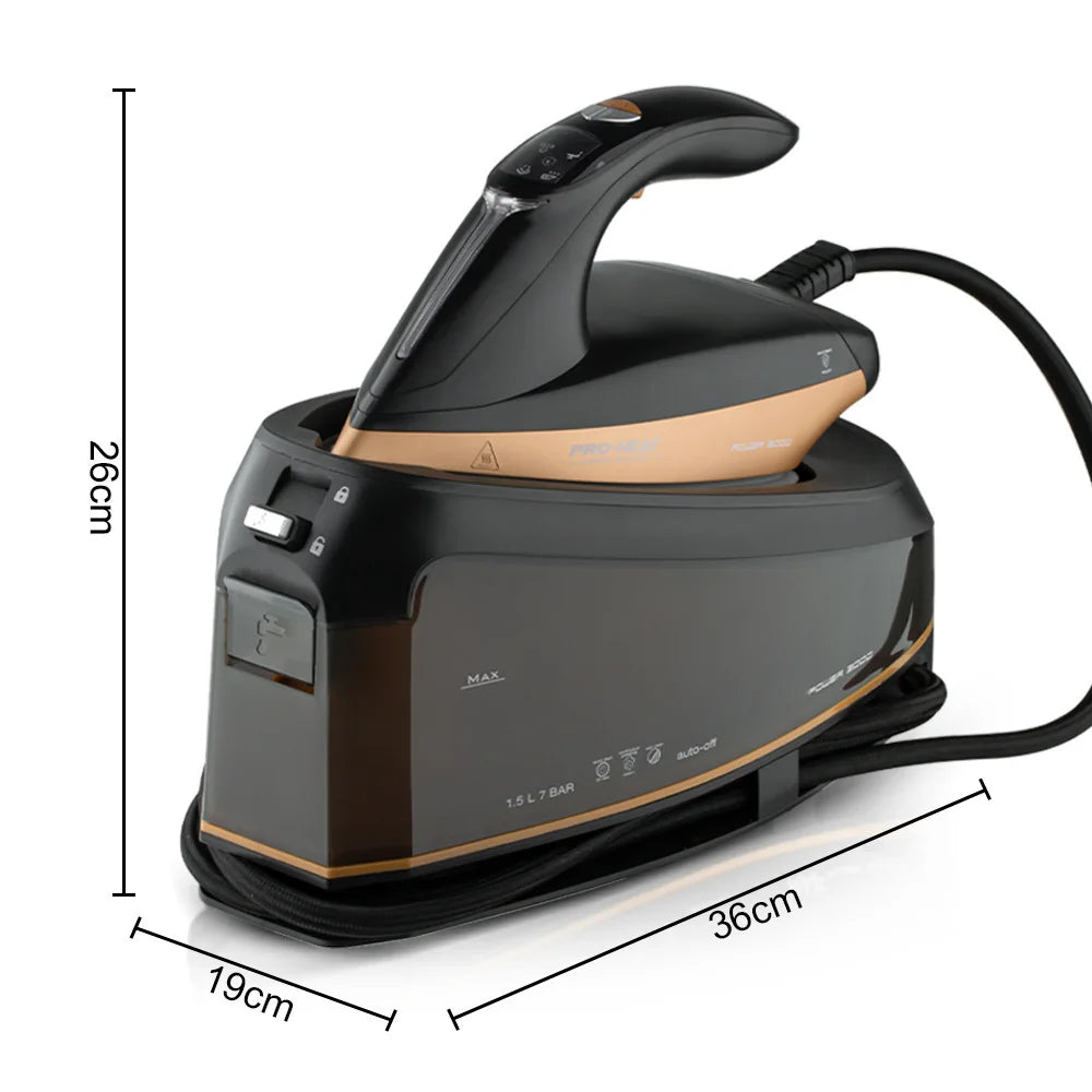 Tidesmit 3000W steam iron featuring a 1.5L tank and nonstick ceramic soleplate with anti-drip and self-cleaning mode