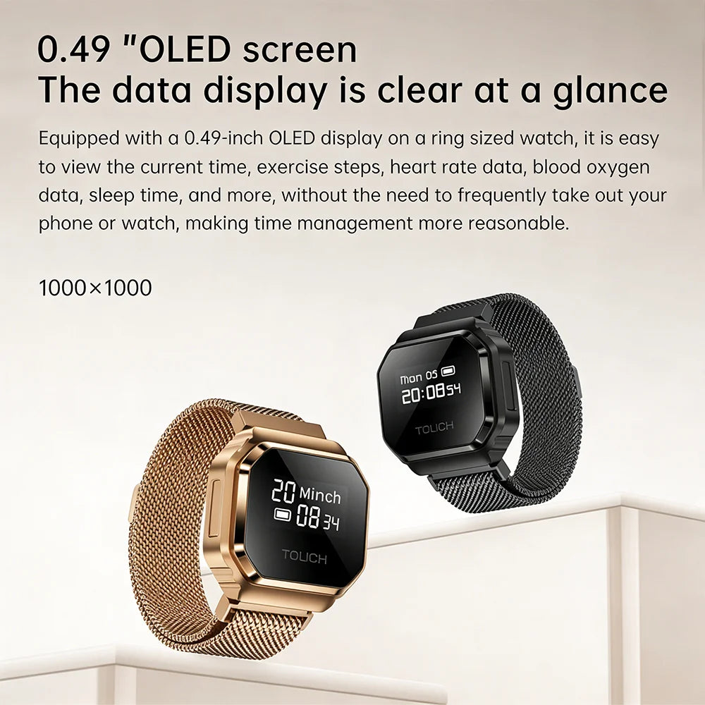 Smart Health Ring: Waterproof Heart Rate & Sleep Monitor Tidesmit