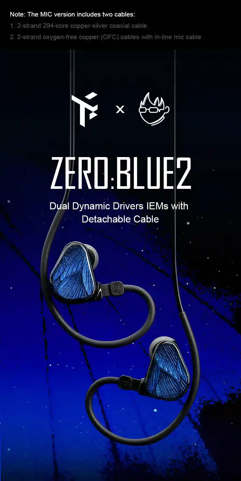 Wired In-Ear Gaming Headphones with Dual Driver HiFi Precision Audio Tidesmit