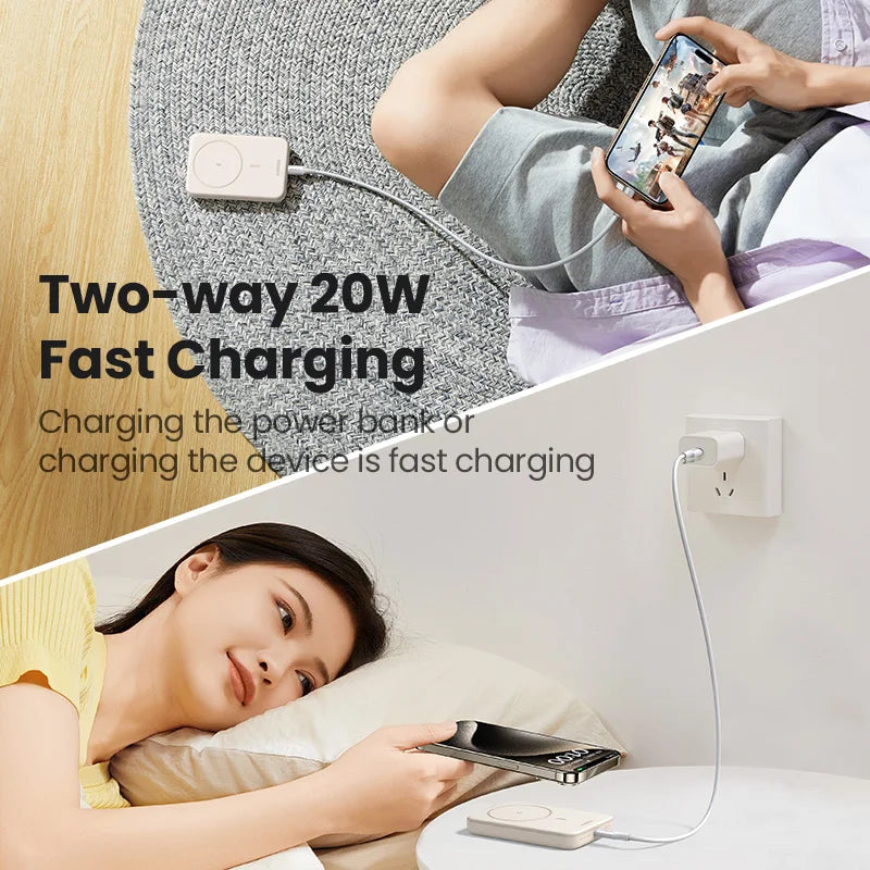 Tidesmit 10000mAh Magnetic Power Bank with Fast Charging Stand Tidesmit