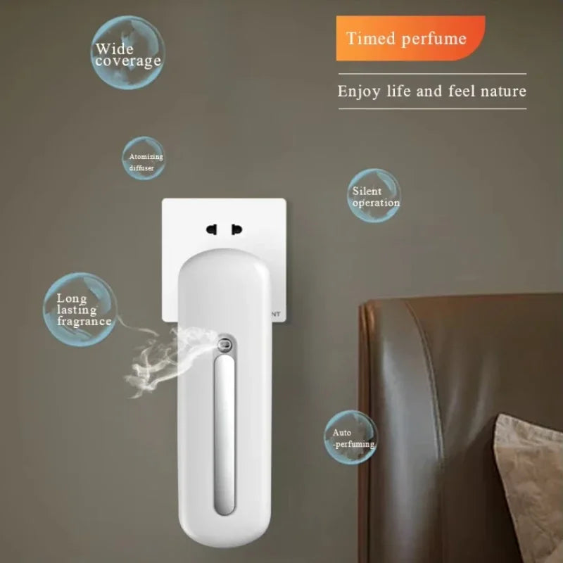 Bluetooth Smart Electric Wall Plug in Essential Oil Aroma Diffuser Waterless Scent Air Fragrance Scent Machine Bathroom Hotel