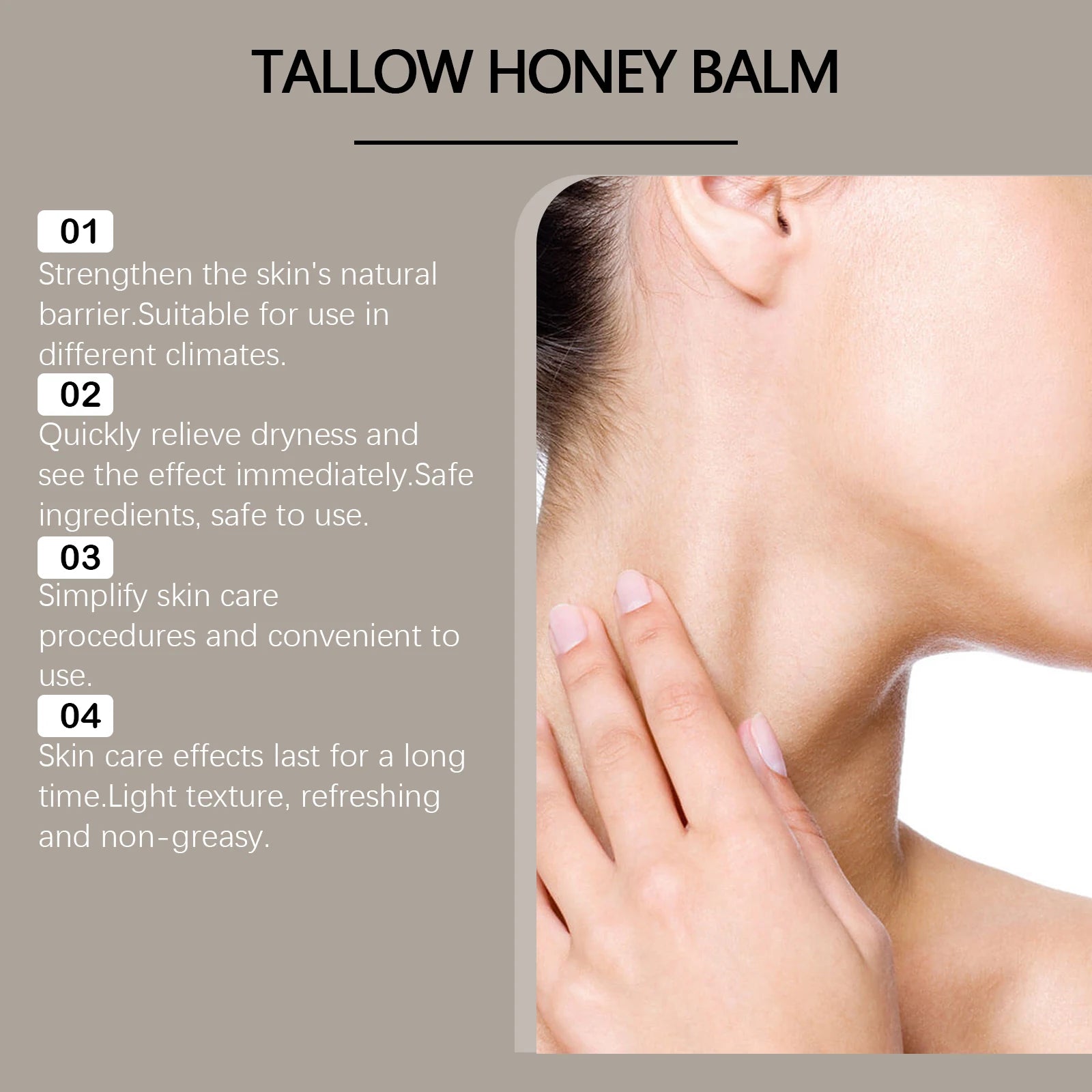 WoodSleep 100g Tallow Honey Moisturizer Gentle Moisturizing Moisturizing Dry Skin Moisturizing Refreshing Skin Cream