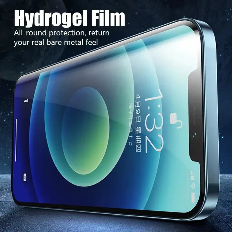 iPhone Screen Protector Hydrogel Film 3 Pack - Case Friendly Protection Tidesmit