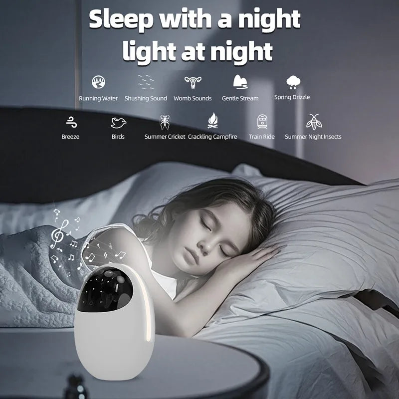 Portable Outdoor Baby Stroller Rocker with Night Light Bluetooth Speaker White Noise Electric Baby Sleep Soothing Device