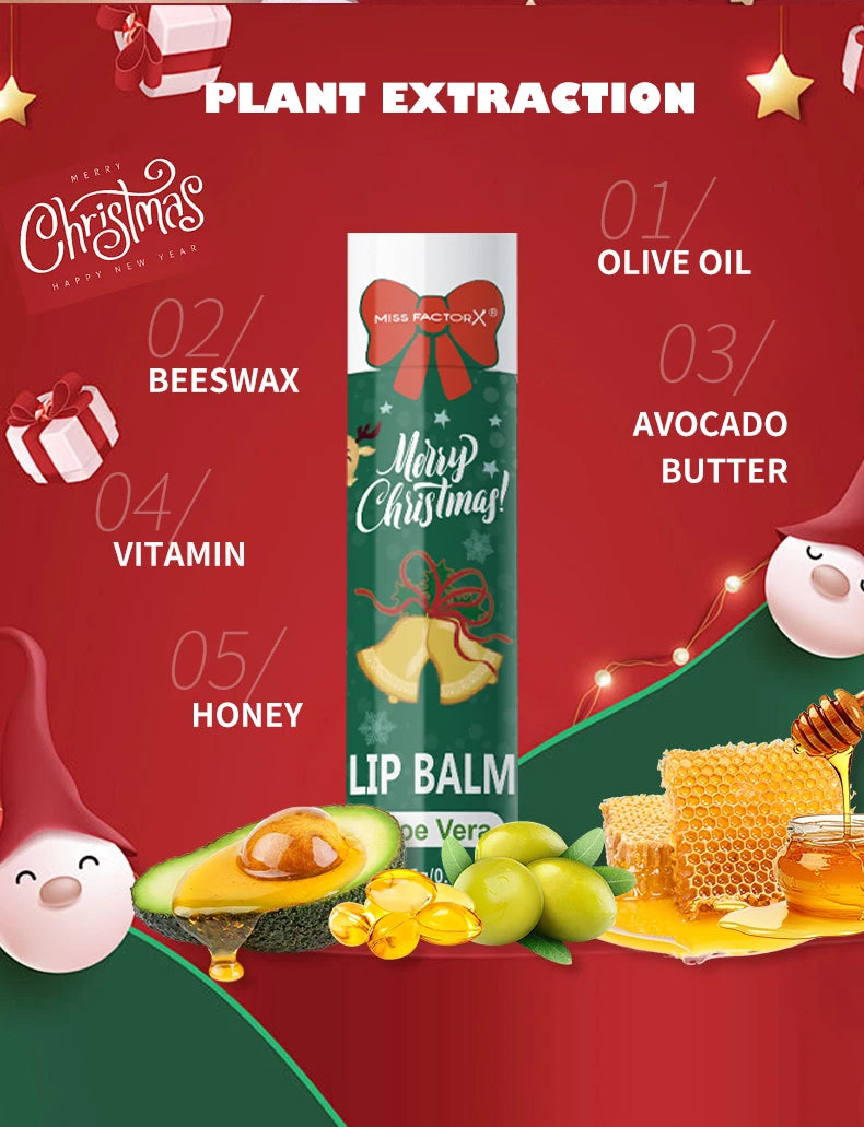 Hydrating Lip Balm Gift Set - 10 Piece Nourishing Christmas Care Kit Lip Care Tidesmit