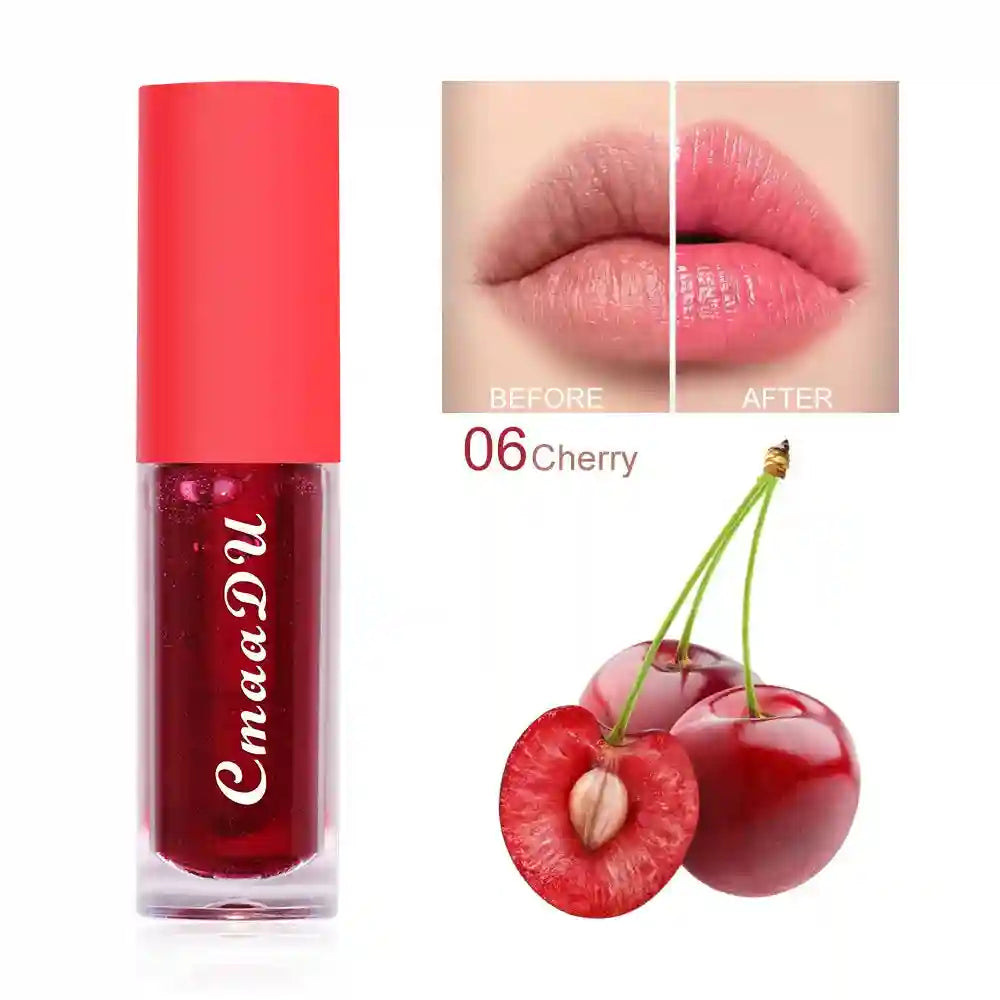 Moisturizing Fruit Lip Oil - Color Changing Hydrating Gloss Lip Care 06 Tidesmit