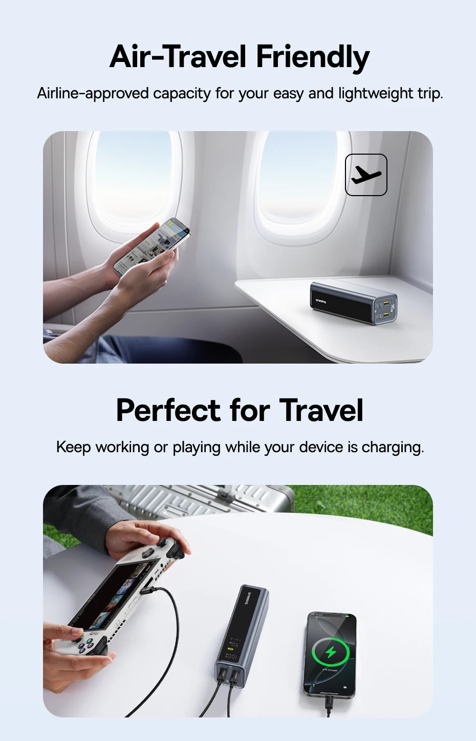 145W Fast Charging Power Bank 20800mAh Portable Laptop Charger Tidesmit