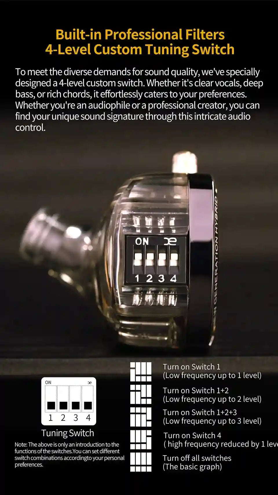 KZ ZS10 Pro 2 HiFi In-Ear Monitors with 4-Level Tuning - Metal Shell Tidesmit