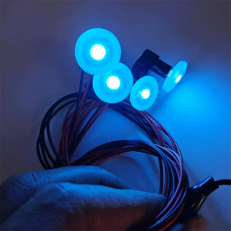 LED Ring Light Interior Door Handle Kit - 4Pcs Circular B Model Tidesmit
