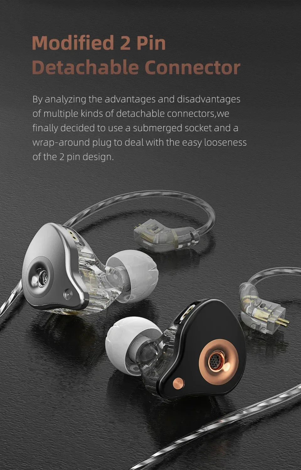 Tidesmit HiFi In-Ear Monitors with Dynamic Bass & Noise Cancellation Tidesmit