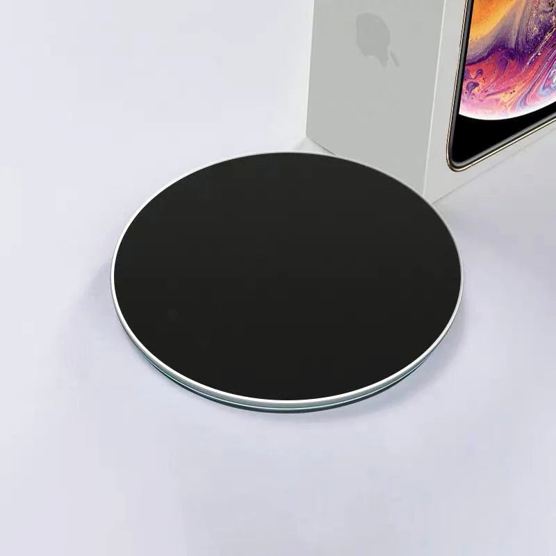 15W Fast Wireless Charger Pad - Qi Certified & MagSafe Compatible Black Tidesmit