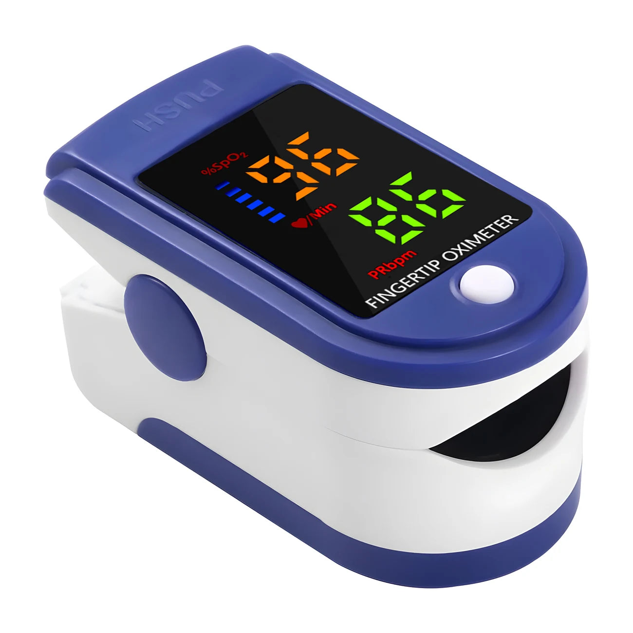 Thermometer Three-color Backlit Display Forehead Thermometer Digital Display Infrared Body Thermometer or Finger Pulse Oximeter