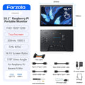 FORZOLA Raspberry Pi Screen 10.1 Touchscreen Monitor 1920x1200 HDMI Monitor IPS Display Free-Driver for Raspberry Pi 5/4/3/2 Win