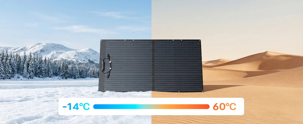 CTOLITY AP400 500W Solar Generator Portable Power Station Lifepo4 + SPC100-ETFE 100W ETFE Solar Panel Charger for Camping Power Bank Home