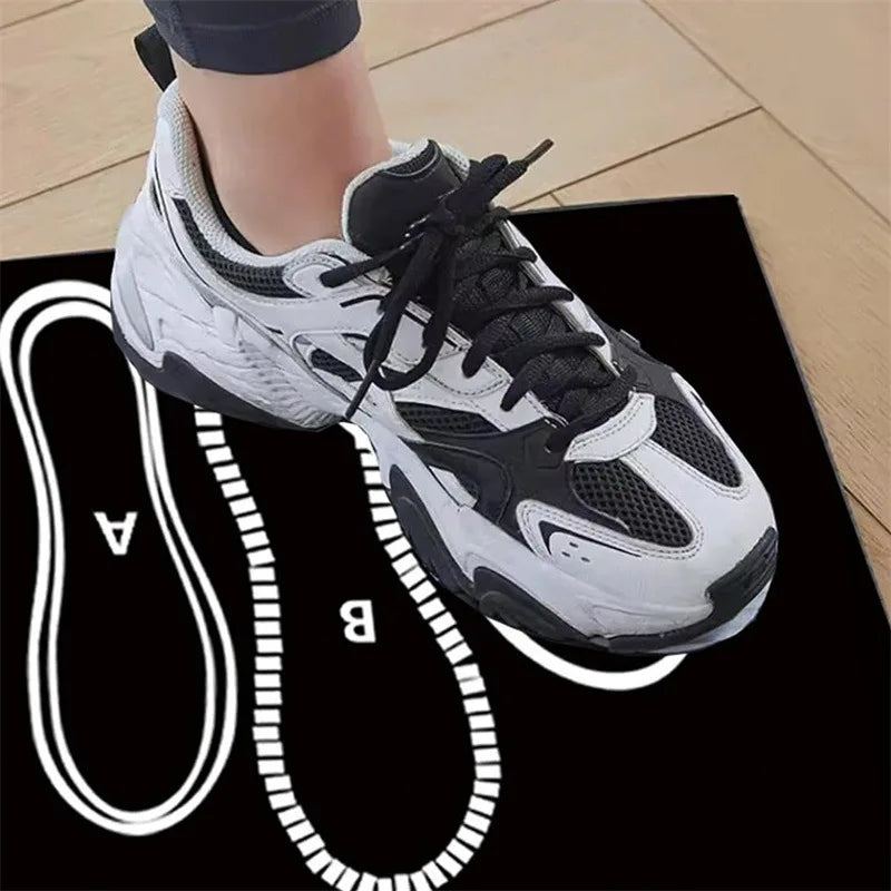 80*35CM Squat Step Position Guide Mat Multipurpose Work Out Mat Leg Muscle Targeting Training Hip Muscle Mat for Yoga Pilates