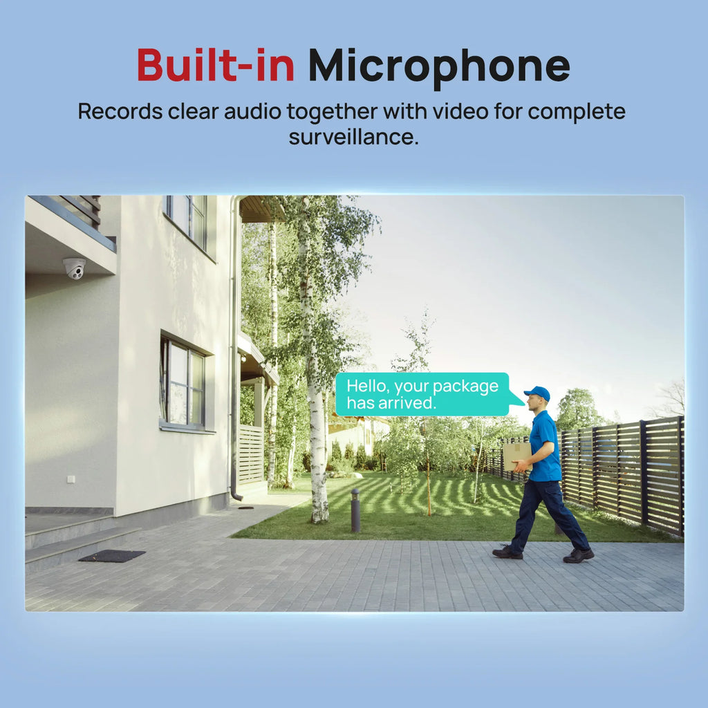 VIKYLIN 5/8MP Full Color IP Camera Outdoor POE Onvif Wide Angle 2.8mm AI Humanoid Detection Home CCTV Surveillance Camera IP67