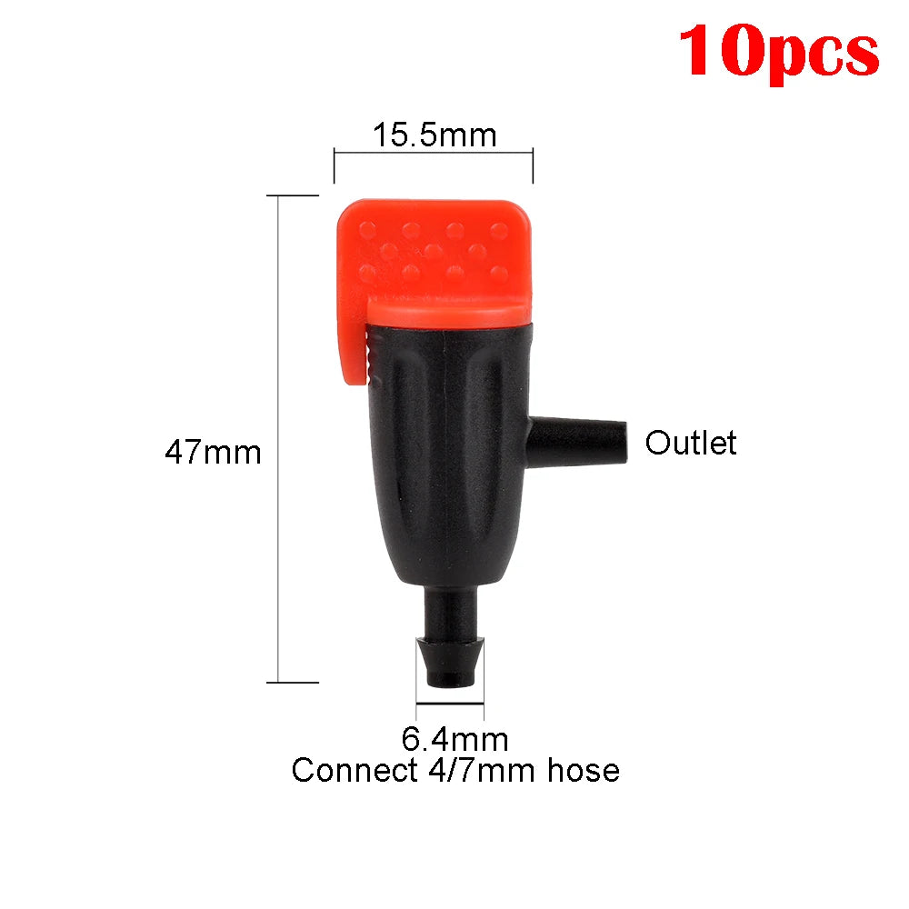 Adjustable Micro Drip Irrigation Emitter Dripper  Inch, Garden Lawn DIY Watering System Sprinkler Replacement Head
