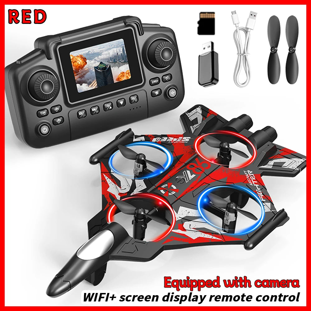 RC Camera Drone with 360 Rolling & Fixed Height Control - Tidesmit YL86-screen-Red Tidesmit