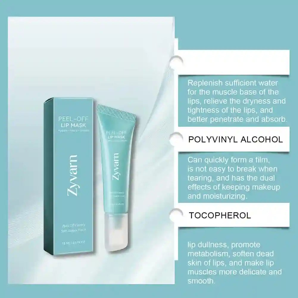 Hydrating Peel-Off Lip Mask 15ml – Soothing Moisturizing Lip Treatment Lip Care Tidesmit