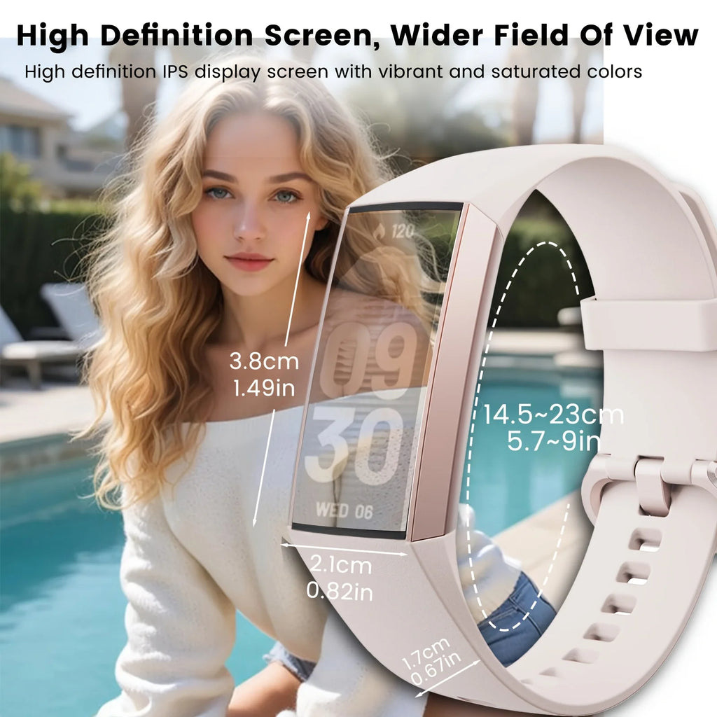 C81 Fitness Band, 1.1-inch AMOLED display smartwatch, IP68 water-resistant pedometer, suitable for both men and women.