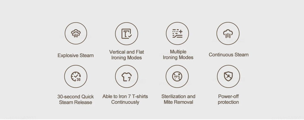Tidesmit MIJIA handheld garment steamer showing steam nozzle detail and ergonomic grip for efficient fabric ironing