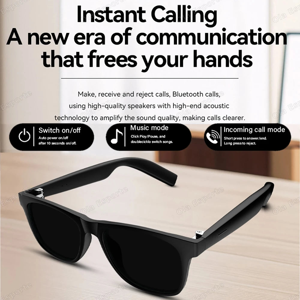 Smart Bluetooth Sunglasses with Spatial Audio and Wireless Connectivity Tidesmit