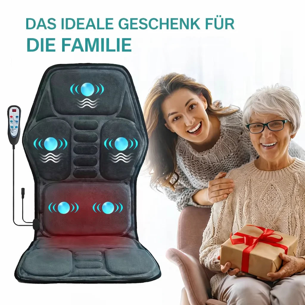 Massage Seat Cushion with Heat & Vibration - Portable Muscle Relief Massage Cushion Tidesmit