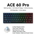 MCHOSE ACE68 Magnetic Keyboard Wired Mechanical ACE60 Pro for Gaming 0.01mm RapidTrigg 8000Hz SOCD/Rs 0.125ms 128K Sampling Rate