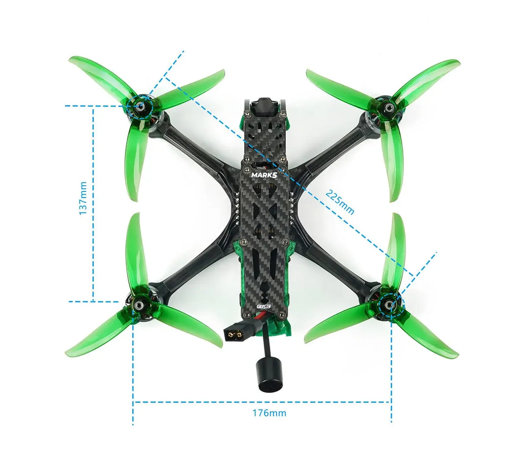 GEPRC Mark5 O3 HD 5-Inch FPV Drone 6S TBS Nano Orange Tidesmit