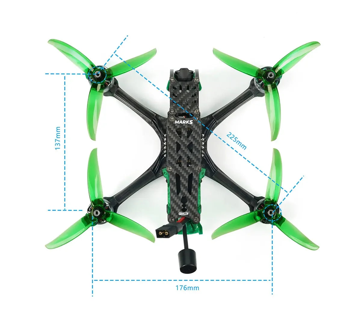 GEPRC Mark5 O3 HD 5-Inch FPV Drone 6S TBS Nano Orange Tidesmit