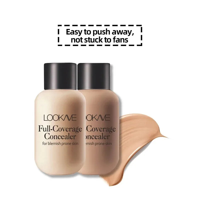 Tidesmit full cover liquid concealer texture close-up for moisturizing dark circle coverage and face makeup base