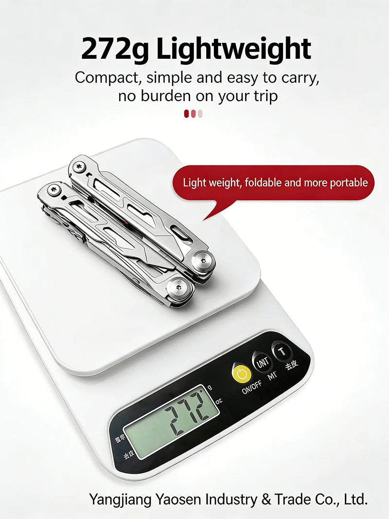 16-in-1 Plier EDC Multitool Screwdriver Folding Plier Set Multi Tool Multifunction Pocket Knife File Ruler Camping Hand Tools