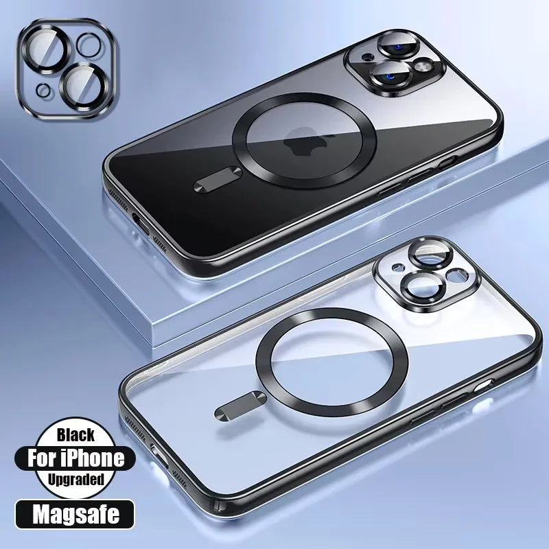 Magnetic iPhone 16 Case with Lens Protection - Slim Shock-Absorbing Cover Tidesmit