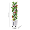 SucceBuy Hydroponic Growing System 30/50Pods Vertical 6/10 Tiers Hydroponic Tower Hydronic Garden with Water Pump