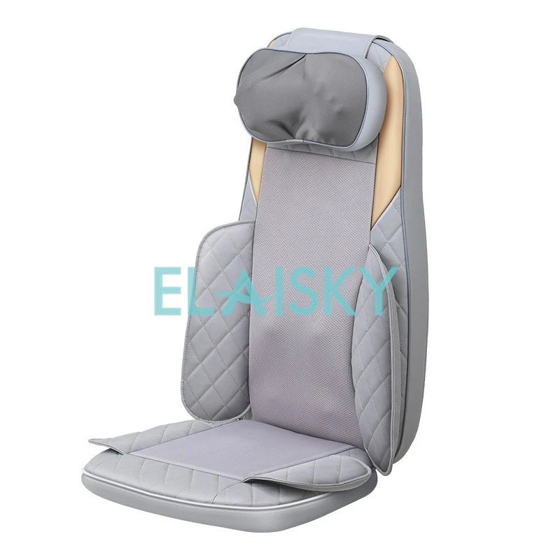 Heated Lumbar Electric Massager - Deep Tissue Relief - Gray & Blue Back Massage Instrument Tidesmit