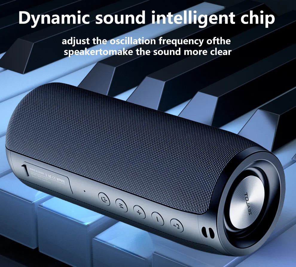 ZEALOT S51 10W Wireless Speakers, 1800mAh Battery, 10 Hours Playtime Loud Stereo, Booming Bass.
